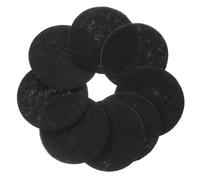 Kisangel 100 pièces Lot de Cercles Feutrine Noire pour Couture Feuilles de Tissu Feutre DIY Kit Décoration Feutrine pour et Patchwork