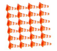 Kisangel 100 Pièces Lot de Cônes de Signalisation Miniatures Orange pour Jeu Éducatif Apprentissage Sécurité Routière de Simulation pour Garçon Fille Coordination et Reconnaissance des