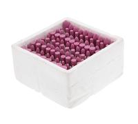 Kisangel 100 pièces Set de Embouts Abrasifs Corindon Rouge pour Meulage et Polissage Tête Meulage Conique Polyvalente pour Touret Outils Rotatifs pour Travail Précis sur Métal Pierre