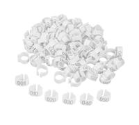 Kisangel 100pièces Anneaux Identification pour Pigeons Bagues pour Oiseaux Anneaux De Jambe Légers Et Accessoires Pratiques pour Élevage De Pigeons Et Autres Oiseaux