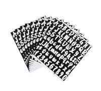 Kisangel 10feuilles Autocollants Lettres et Chiffres Décoration Intérieur Sticker Alphabet Chiffres Adhésifs sans Traces