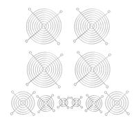 Kisangel 10pcs Grille de Ventilateur Anti-poussière en Maille Galvanisée pour PC avec Vis, Protection Silencieuse pour Fête Estivale, Compatible Boîtier 4/6/8/12cm