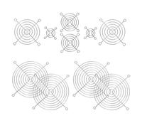 Kisangel 10pcs Grille de Ventilation en Fer Galvanisé avec Vis pour Pc, Filtres D'écran Compatibles 4/6/8/12cm, Protection Ventilateur pour Fête Estivale et Refroidissement