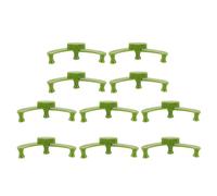 Kisangel 10pcs Pinces de Fixation Réglables pour Branches D'arbres en Plastique Vert, Haute Dureté, Réutilisables, pour Modélisation de Bonsaï en Jardin Extérieur