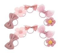 Kisangel 10pièces Élastiques à Cheveux Chien avec Nœuds Adorables Accessoires De Toilettage pour Petits Chiens Et Chiots pour Amoureux des Animaux