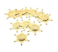 Kisangel 10Pièces Insigne de Police Accessoire de Cosplay pour Fêtes Insigne Décoratif pour Halloween et Carnaval