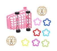 Kisangel 10pièces Jouets pour Oiseaux Ensemble De Puzzle pour Perroquets Activités Entraînement Divertissement pour Petits Oiseaux