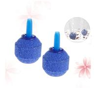 Kisangel 10pièces Pierre à Air Minérale Ronde Diffuseur à Bulles Bleu pour Aquarium Poissons Et Hydroponie Diffuseur Oxygène pour Pompe Aquarium