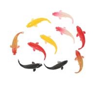 Kisangel 10pièces Poissons Artificiels Décoratifs Figurines Simulées pour Aquarium Décoration Miniature Réaliste pour Terrarium Bureau Ou Maison