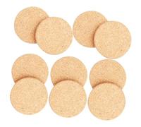 Kisangel 10pièces sous-Pots Ronds Liège pour Plantes Pot Protéger Meubles Et Sols des Salissures Dues à Eau Terre