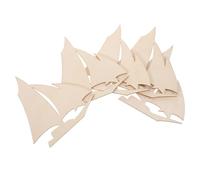 Kisangel 10pièces Voilier Bois à Monter Soi-même Maquette de Bateau Brut Décoration Nautique pour Maison et Plage