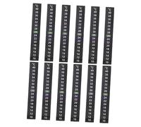 Kisangel 12 Pièces Autocollants Thermomètre Aquarium avec Indication Digitale Bande Thermomètre Adhésive pour Eau Changement de Couleur Température pour Poissons