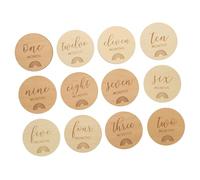 Kisangel 12 pièces Cartes Étapes pour Garçon Fille Accessoires Photo et Durables pour Commémoration Mensuelle Photos Né pour Première