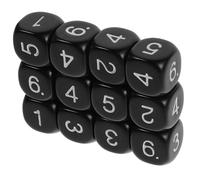 Kisangel 12 Pièces Dés Numériques Éducatifs Ensemble de Dés Plastique à Faces pour Enseignement des Mathématiques Jeux de Société Améliorez Les Compétences Calcul des Garçon Fille