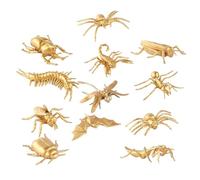 Kisangel 12 pièces Éducatif Insectes Réalistes Solides pour Exploration et Apprentissage des Tout Petits Kit Observation Insecte Décoratif et Pédagogique