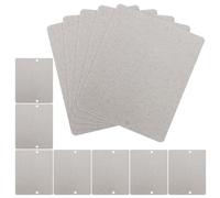 Kisangel 12 Pièces Feuille de Mica Isolante pour Four à Micro-ondes, Légère et Résistante, Accessoire Argenté Compatible Micro-ondes et Grille, Protection Thermique