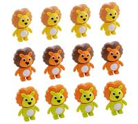 Kisangel 12 Pièces Gomme Créative Gommes De Dessin Animé Classe Étudiant Mignon Faire La Fête Enfant Gommes à Effacer De Lion en Vrac Gomme à Effacer Plastique Couleur Aléatoire
