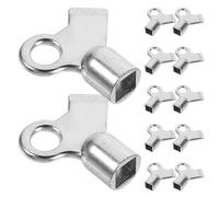 Kisangel 12 Pièces Lot de Clés de Purge Radiateur Métal Petite Carré Outil de Purge Air pour Valve de Radiateur Chauffage Clé de Ventilation Chauffage Domestique Compacte et Résistante