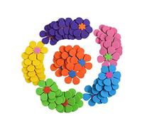 Kisangel 120pièces Flower Shape Stickers for Kindergarten Classroom Wall Decoration Diy Kids Stickers Foam Flowers for Art Craft Supplies