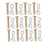 Kisangel 12ensemble Goupilles De Cisaillement Métal pour Souffleuses à Neige Kit De Remplacement avec Goupilles Fendues Et Écrous Compatible Plupart des Modèles De Déneigement De