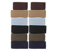 Kisangel 12pcs Passants de Ceinture Élastiques en Tissage, Dispositif de Maintien pour Larges Ceintures, Ajustement Rapide, Usage Professionnel et Tenue Élégante Homme