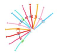 Kisangel 12pièces Bracelets Animaux Marins Ajustables Pour Fête Bracelets Mignons Avec Pendentifs Représentant Requin Hippocampe Tortue Étoile De Mer Animal Aquatique Et Crabe Accessoires