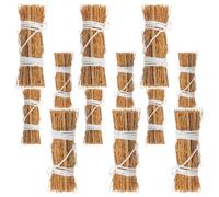 Kisangel 12pièces Paille Miniature Brins Foin Naturel Petit pour Décoration Crèche Accessoires Ferme Miniature Dioramas Table Thanksgiving