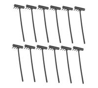 Kisangel 12pièces Râteau à Sable pour Garçon Fille Jouets De Plage Plastique Accessoires De Jardin pour Tout-Petits Ensemble De Jardinage Petit Râteau pour Sable