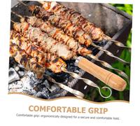 Kisangel 14 Pièces Poignée de Remplacement pour Fourchette à Barbecue Manches Ergonomiques Antibrûlure Accessoires de Cuisson Amovibles pour Outils de Grillade
