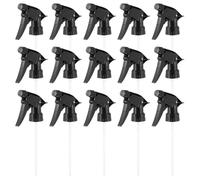 Kisangel 15 Pièces Buses de Pulvérisation Noires en Pp pour Bouteilles Spray Tube Ajustable, pour Jardinage et Voiture, Accessoires de Rechange Pratiques