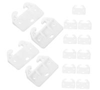 Kisangel 15 pièces Crochet Plastique de Taille Importante pour Tiroir Armoire Guide Rail Antidérapant et Butoir Fond Tiroir pour Meubles Cuisine Chambre Salle de Bain