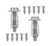 Kisangel 15 Pièces Écrous à Pétale Métalliques pour Portes Creuses Boulons Expansion Courts pour Cloisons Sèches Fixations Robustes pour Murs Creux Installation Facile et Résistante