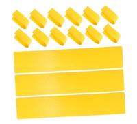 Kisangel 15 Pièces Kit de Marqueurs de de Terrain Jaunes pour Tennis Pickleball Basketball Volleyball Badminton Accessoires de Terrain Résistants Aux Intempéries pour Entraînement Intérieur