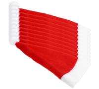 Kisangel 15 Pièces Mini Chapeau de Noël en Non-tissé Rouge pour Couverts | Décoration Réutilisable, Toucher Doux et Style Classique, pour Fêtes de Fin D’année et Ateliers Créatifs