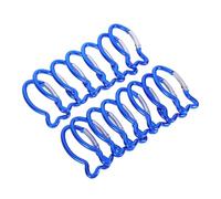 Kisangel 15 pièces Mousquetons Forme Poisson Clips à Ressort pour Camping Randonnée Escalade Crochets et Résistants pour Fixation Sécurisée Extérieur Accessoires pour Activités Plein Air