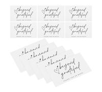 Kisangel 150 Pièces Cartes de Remerciement Blanches en Papier, Enveloppes | Style Chic et Élégant, Mots Adorables, pour Salons D’ongles et Boulangeries, Faciles à Emporter