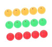 Kisangel 15pièces Boules Flottantes Mousse Robuste Flotteurs De Multi-Usage Anneaux Cuivre Accessoires De Matériel De Flotteurs pour Au Leurres Et Marker