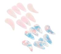 Kisangel 16 Pièces Guzheng Finger Picks For Beginners Dual-sided Curved Thick Resin Nails For Student Guzheng Practice And Performance Traditional String Instrument Fingertips Large