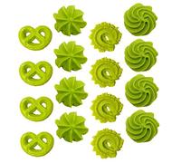 Kisangel 16 pièces Modèle Cookie Réaliste PVC sans Odeur Décoration Photo Jouets Alimentaires Simulés pour Affichage et Accessoires Pédagogiques