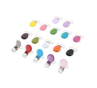 Kisangel 17pièces Pinces Rondes Métal Pour Attaches-tétines Bretelles Et Accessoires De Couture Robuste Pour Vos Créations