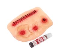 Kisangel 1Ensemble Autocollants de Fausses Cicatrices Réalistes pour Halloween de Temporaires de Blessures Parfaits pour Maquillage Cosplay Déguisées