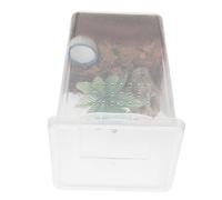 Kisangel 1ensemble Boîte De Nourrissage Transparente pour Araignées Enclos Élevage Évasion Résistante pour Petits Animaux De Compagnie Accessoire Pratique pour Reptiles Et Insectes