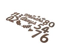 Kisangel 1ensemble Cartes Mensuelles Bois Pour Décor Photo Réutilisable Pour Fêter Les Moments Importants Du Année Accessoire Pour Shower Et Anniversaire