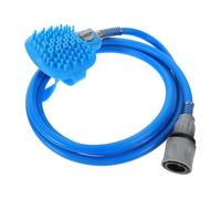 Kisangel 1ensemble Outil De Toilettage Pour Animaux Douchette De Bain Pour Chien Avec Brosse De Massage Et Tuyau Pvc De Nettoyage Et Confortable Pour Vos à