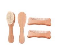 Kisangel 1ensemble Set Peignes Bois De Hêtre Pour Kit De Soins Et Bois Pour Chevelu Douceur Naturelle