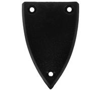 Kisangel 1pièce Cache Truss Rod Triangle Plastique Noir pour Guitare Électrique et Basse Protection