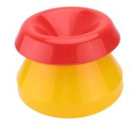 Kisangel 1pièce Nourrisseur Automatique pour Animaux De Ferme Bol Alimentaire Jaune pour Poules Pigeons Et Cailles Accessoire Pratique pour Élevage Et Alimentation des Volatiles