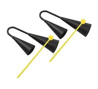 Kisangel 2 Ensembles Cloche de Vache Double avec Instrument de Percussion pour Garçon Fille Musical Facile à Utiliser pour Activités Extérieures Jeu