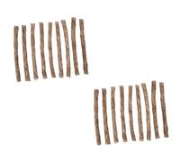 Kisangel 2 Ensembles Corde Naturelle pour Barbecue Lot de Allume Feu Portable pour Camping Et Pique Résistante Au Vent Et Facile À Transporter 20 Pièces * 2