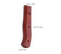 Kisangel 2 Ensembles Curved Non Slip Grip for Kitchen Cutter Repair Easy Install Vintage Style Chopping Tool Accessories